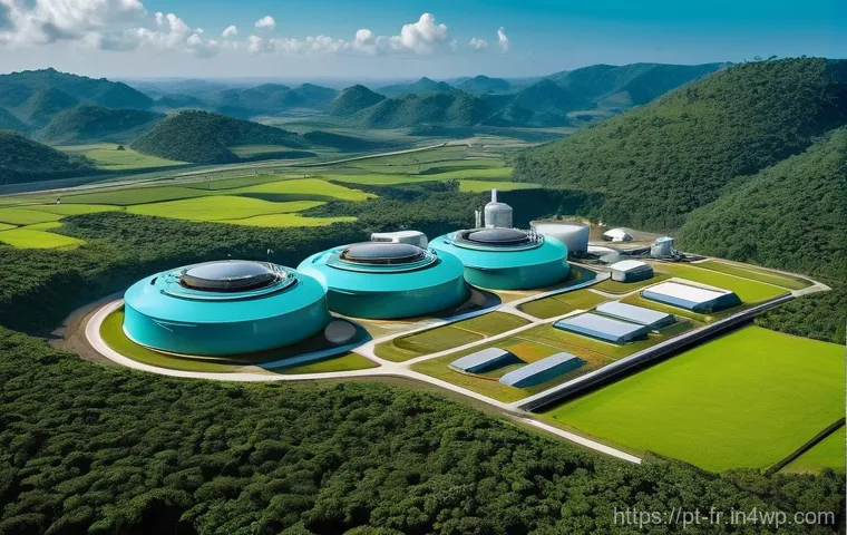 그린 수소 생산 방식의 종류 - **Green Hydrogen Hub on the Portuguese Coast**
    **Prompt:** A panoramic view of a state-of-the-ar...